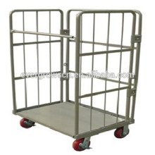 ISO certificated foldable roll cage pallet box hand cart