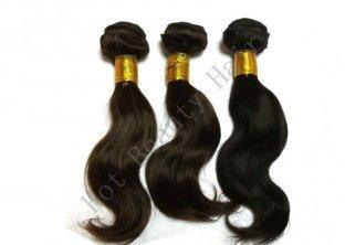 Brown Non Remy 100 Brazilian Human Hair Extensions Body Wav