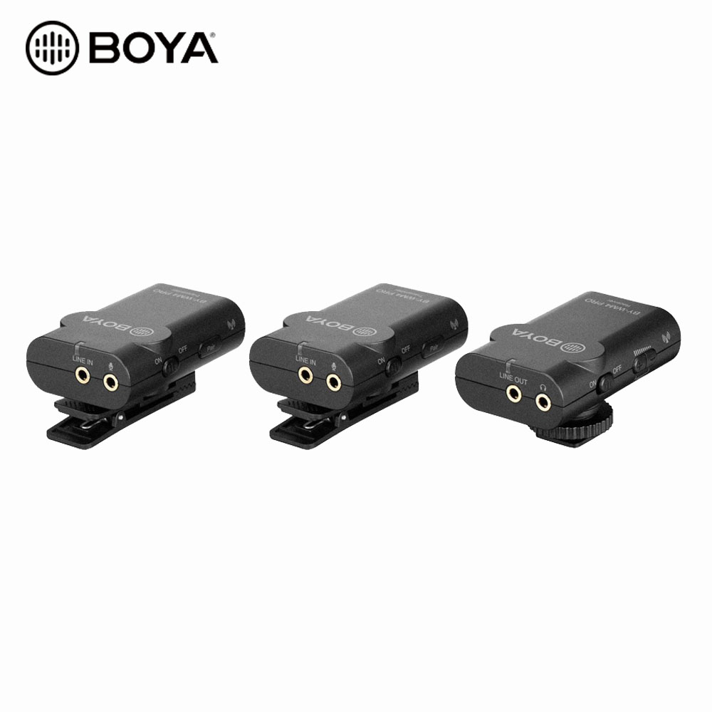 BOYA BY-WM4 PRO-K2 Wireless Microphone Compatible with Smartphones DSLR Cameras Camcorders