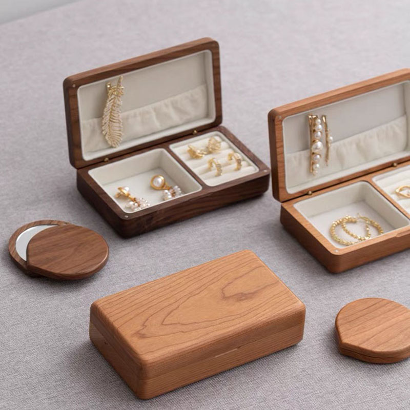 Hochzeits-Schmuckkästchen Individuelle Holzring-Box Wedding Jewelry Box Custom Wood Ring Box