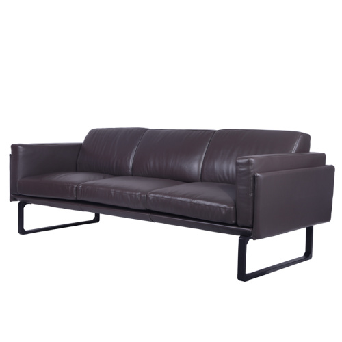 202 OTTO Dark Brown Leather Sofa