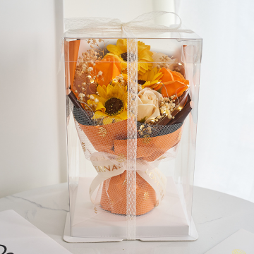 Wholesale Imitation Soap Flower Bouquets and Gift Boxes