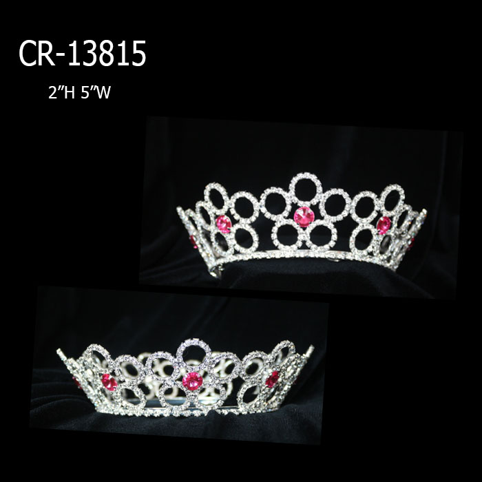 Rhinestone Full Round Pageant Crowns And Tiaras