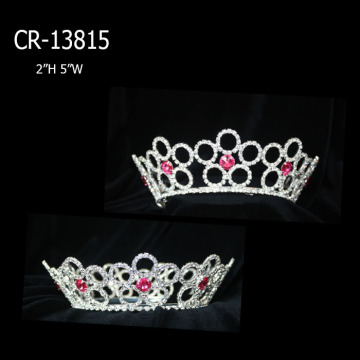 Plena ronda concurso coronas y Tiaras de rhinestone