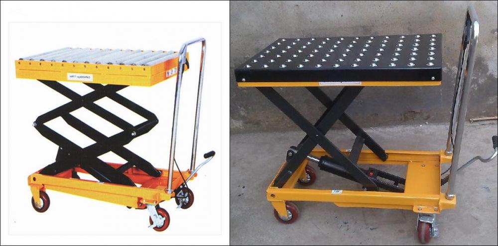 350kg Manual Scissor Trolley Wheel Barrow Lift Table