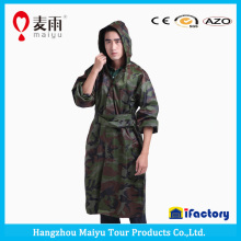 Unisex military clothing rain coat raincoat nylon polyester long rain poncho