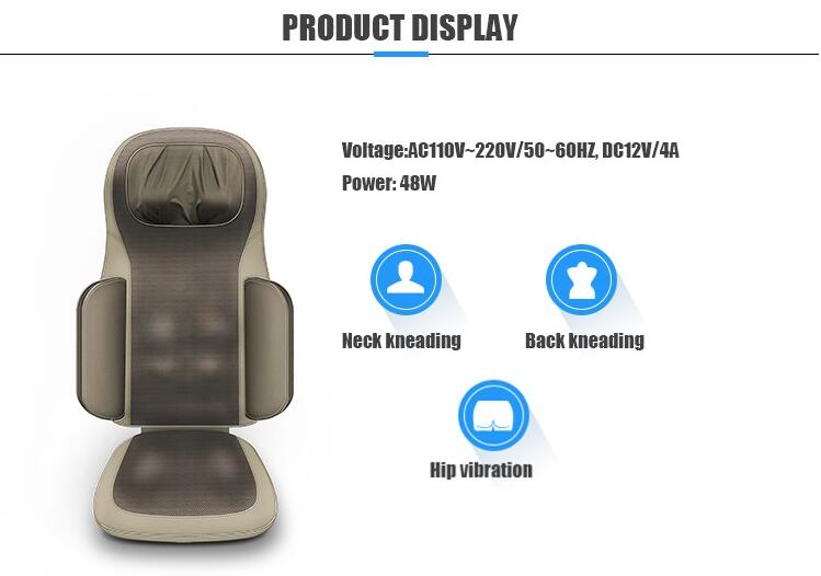 Neck and Back Relax Shiatsu Air Pressure Massage Cushion