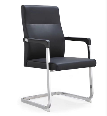 Cadeira de conferência em couro PU preto Black PU Leather Conference Chair
