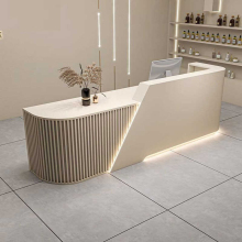 Wooden Office Reception Desk