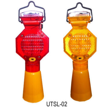 High visibility safety trafffic solar warning lens