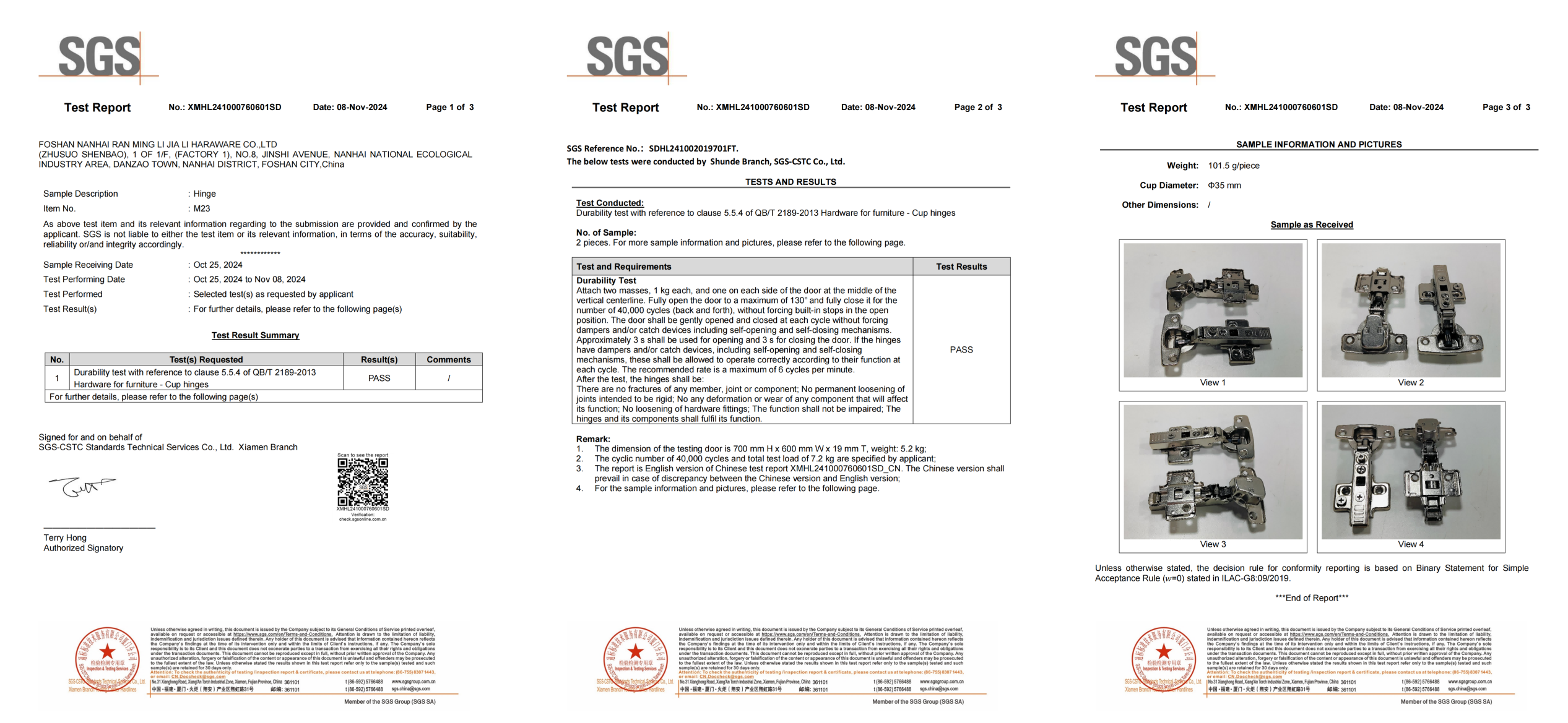 Rectangular Spring Clip on Soft Close Hinge C