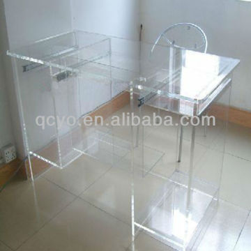 Factory directly sale fancy acrylic cheap glass computer desk