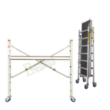 2M-5M Aluminum Foldable Movable Scaffold Tower with Caster Wheels