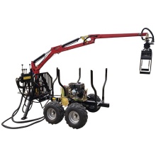 3.4m Towable Timber Logging Loader Trailer with Crane and Grapple