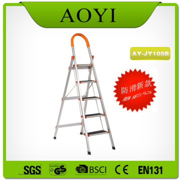 Non slip household 5 steps ladder