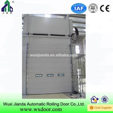 automatic sectional industrial steel entry doors