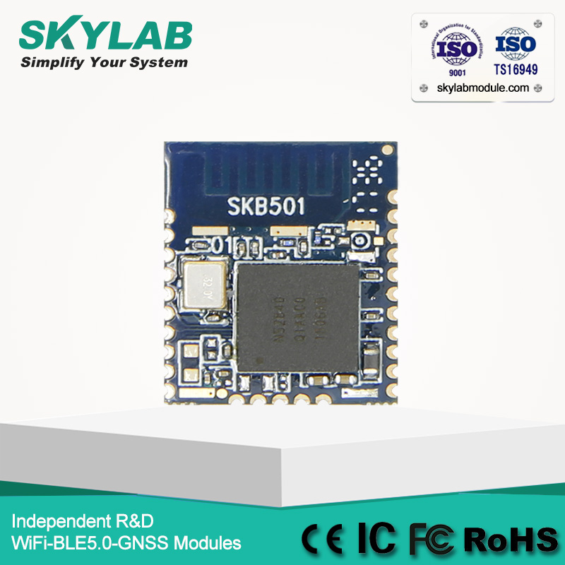 SKYLAB hot sale low power BLE 5.0 bluetooth mesh Nordic nRF52840 transceiver bluetooth module for Beacon