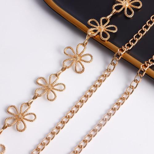 Flower Waist Chain Bikini Body Jewelry Chains Beach Belly Chain for the Waist Tassel Layered 18K Gold Body Chains for Women