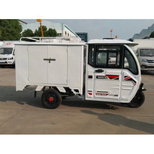 Three-wheeled fully enclosed electric express vehicle