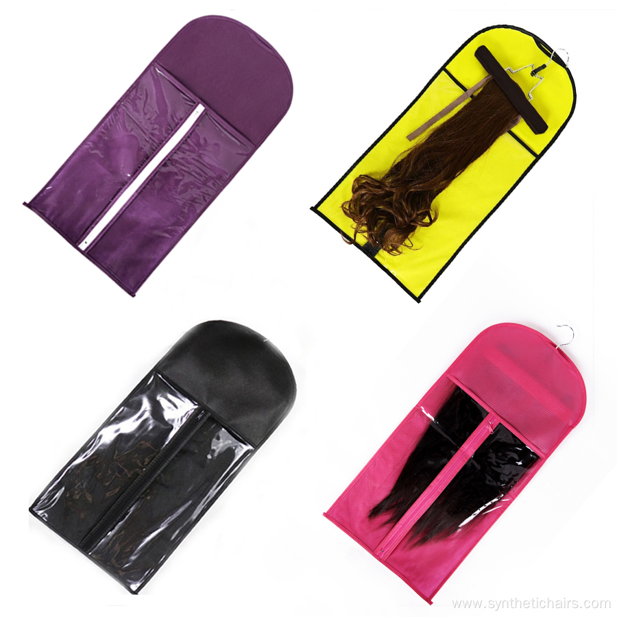 Wholesale Non-woven Clear Wig Storage Bag With Hanger