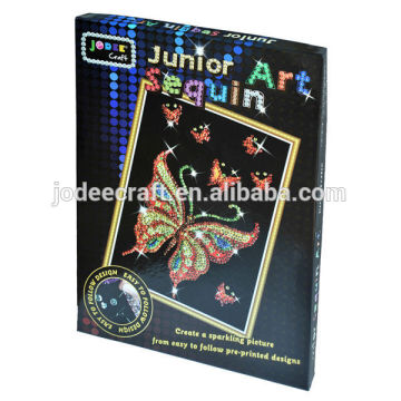 Do it yourself butterfly sequin art kit