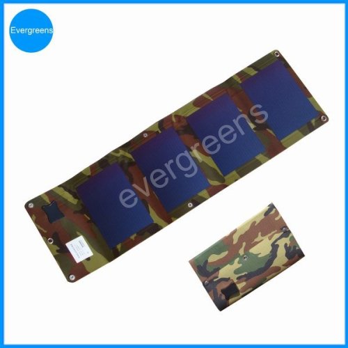 6W foldable amorphous solar cellphone chargers