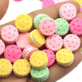 Biscotto rotondo da 10 mm Biscotto colorato in miniatura Kawaii Cabochons Simpatici ciondoli in resina Perline in resina più economiche per la decorazione