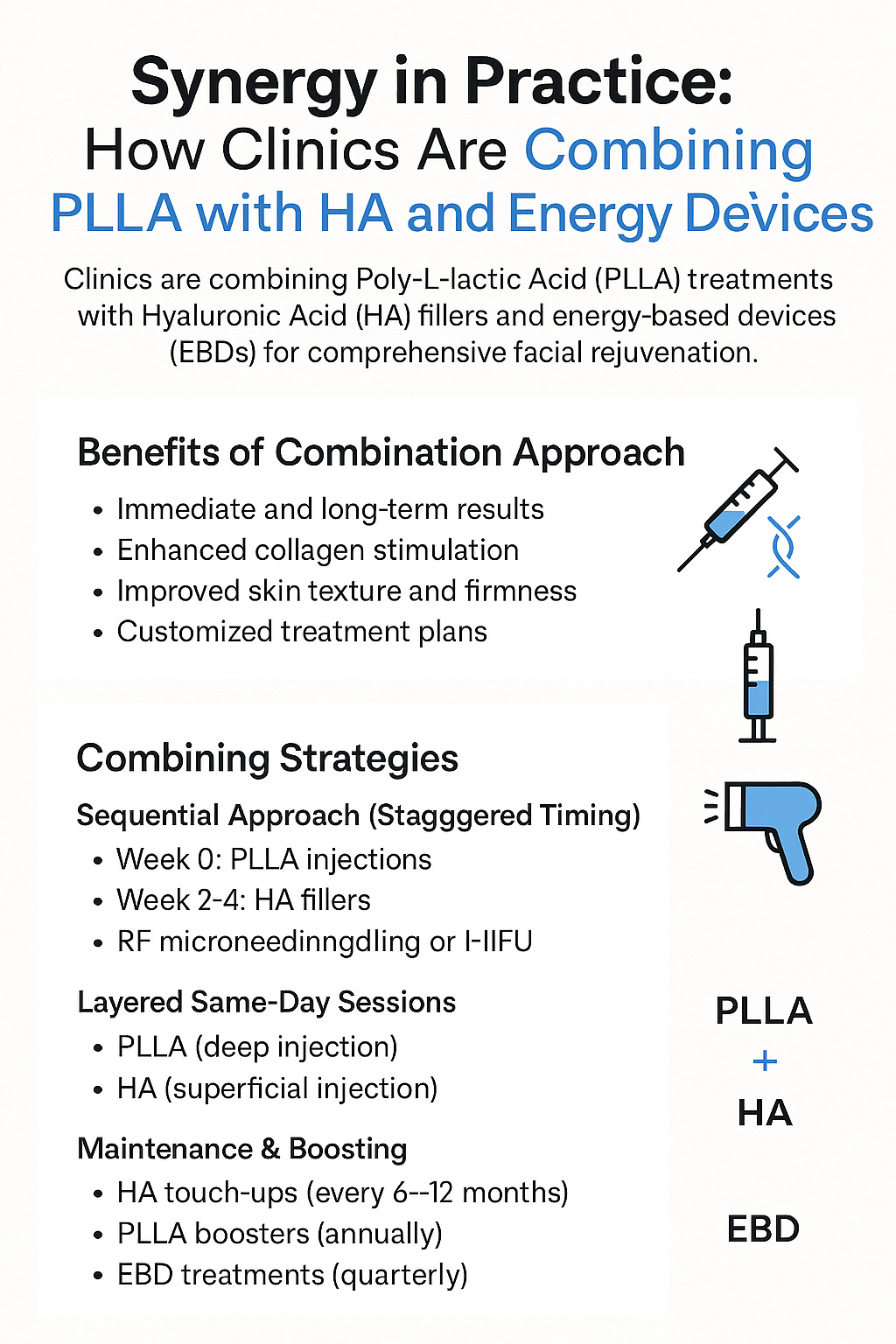 Come le cliniche stanno combinando PLLA con HA e En How Clinics Are Combining PLLA with HA and En