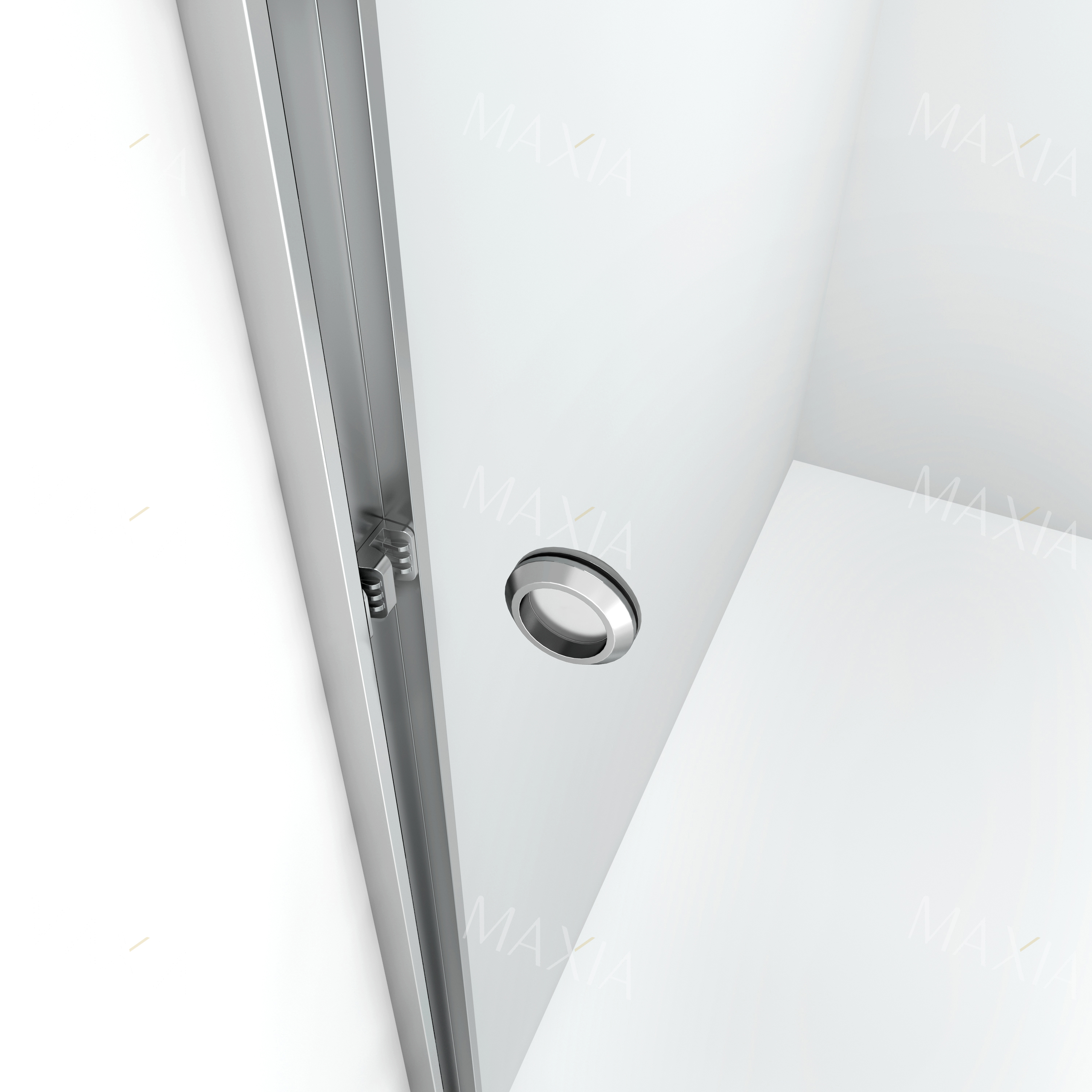 Черный скользящий экран душа