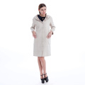 Plaid long double-sided woolen coat