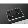 AEG Gás Cooktop Vidro Preto