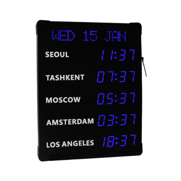 CHEETIE CP034 Vertical Multi Time Zone Clock