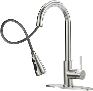 Discount Single Handle Kitchen Sink Faucet With Sprayer