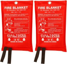 Hot Selling Fiberglass Reusable Silicone Coated Fire Blanket