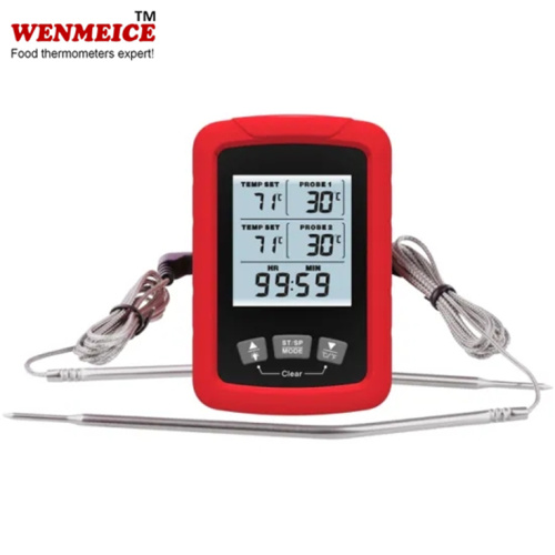 Dual Probe Large LCD Digital Cooking Meat Thermometer