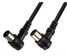 TV9.5 90 degree male to TV 90 degree 9.5 male high quality coaxial tv cable unlock cable tv box