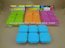 6PK mini square storage containers plastic TG10691-6PK