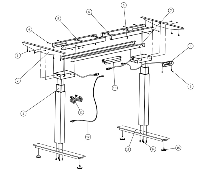 motorized desk lift