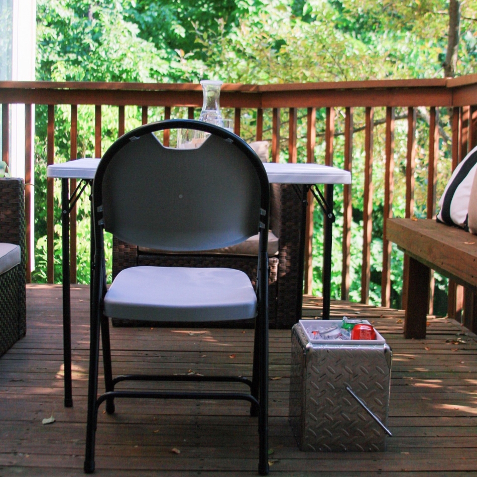 plastic folding chair