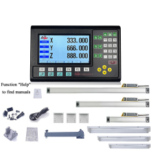 HXX GCS909 19 Languages 2 Axis LCD DRO Set with Linear Scale Encoders