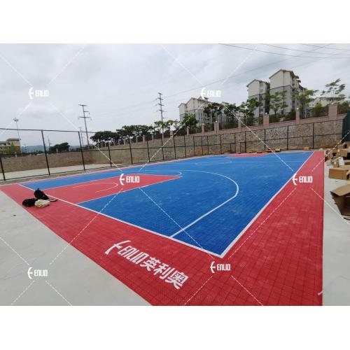 Modulare Outdoor-Basketball-Bodenbelag-ineinandergreifende Court-Fliesen