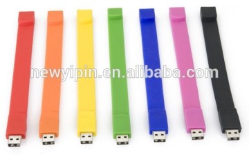 Bracelet usb wristband usb flash memory stick, bracelet bulk 1gb usb flash drives, lanyard silicon usb bracelet wristband