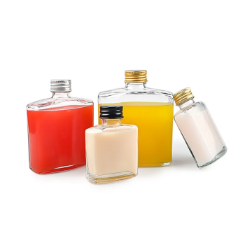 Transparent Frosted Glass Wine Bottle