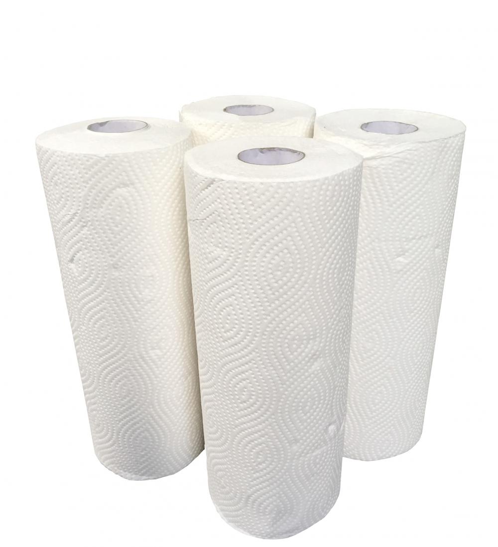 Toalla de cocina suave de 2ply blanca