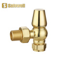 Classic Brass Angle Thermostatic Radiator Valve Chrome Plated