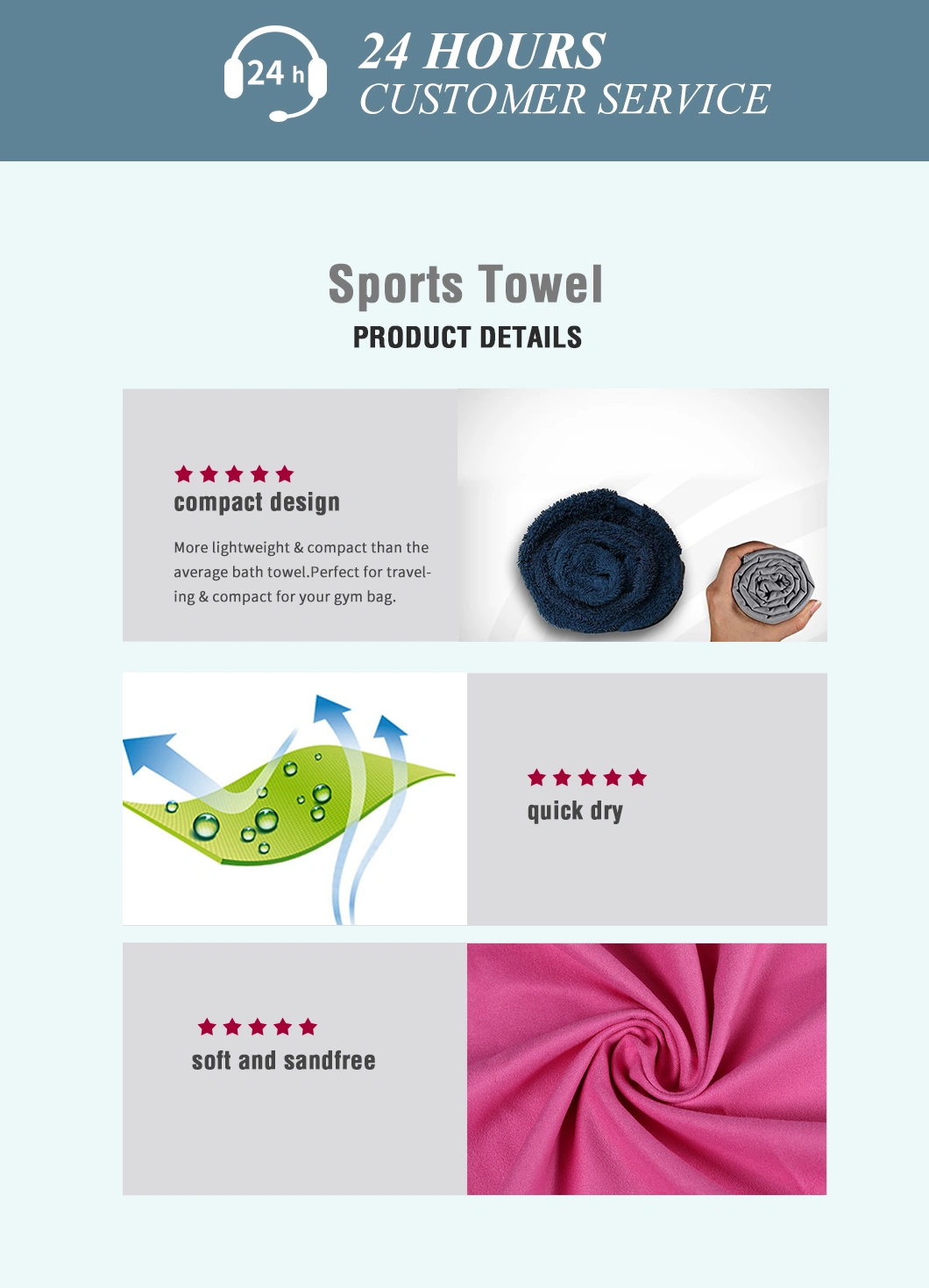 100% Polyester Outdoor Fashion Boys Girls Quick Fast Dry Beach Towel Surf Poncho Portable Traveltowels
