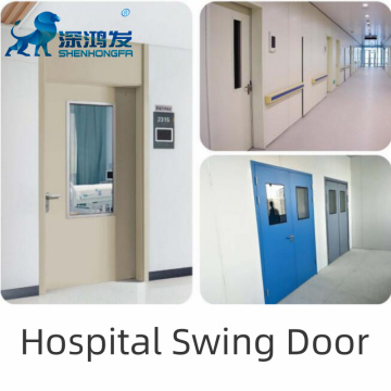 Seamless Seal Aluminium Legierung Hospital Swing Door