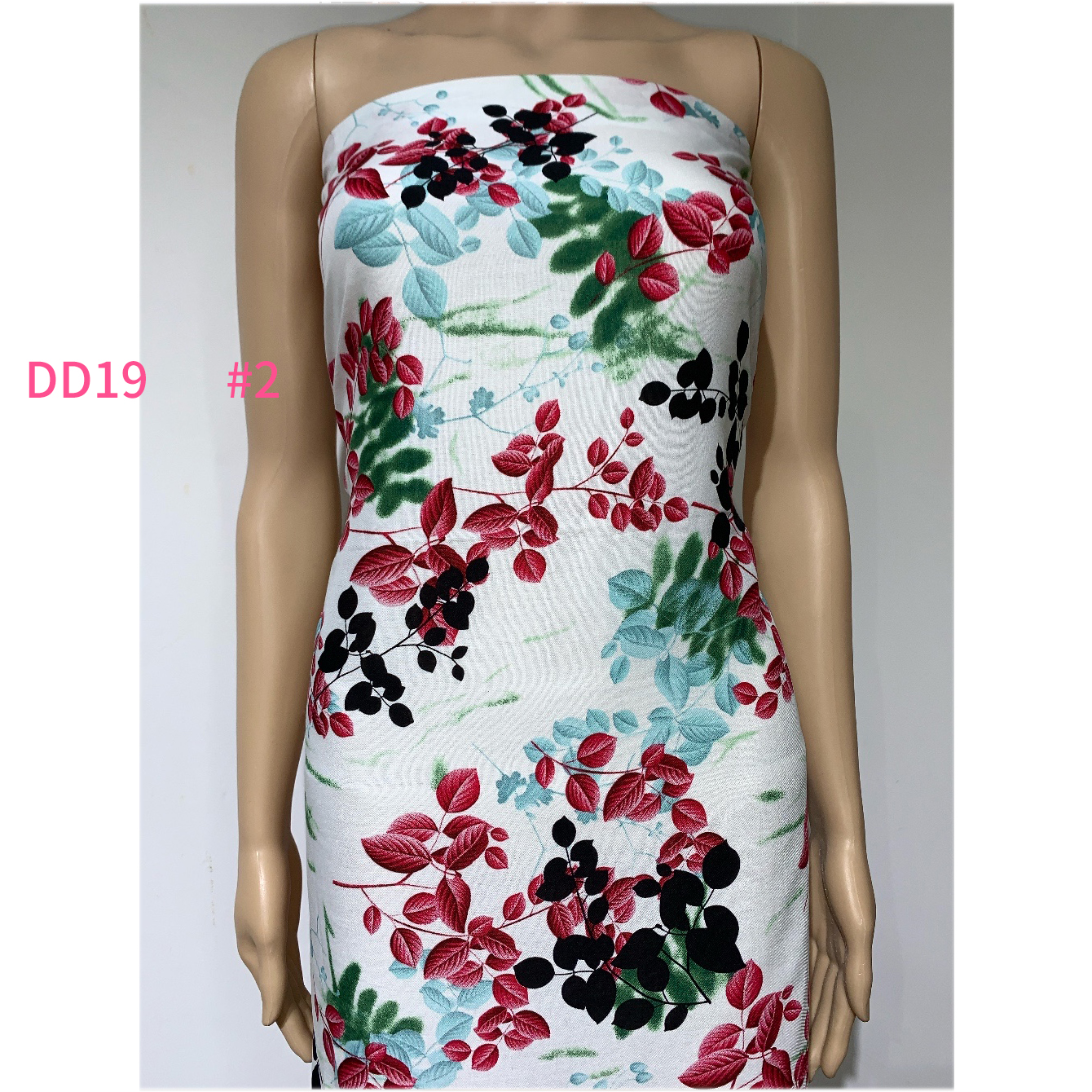 2021 latest stock lot soft Egyptian many color viscose printed floral challie rayon fabric