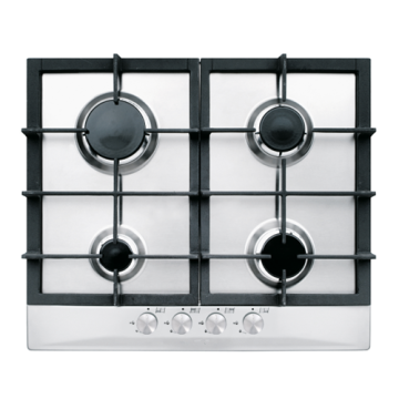 Aço inoxidável Glem Hobs 4 Burner Gas