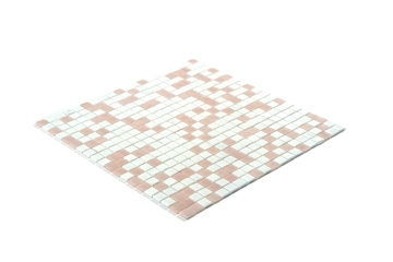 Colorless wall glass mosaic